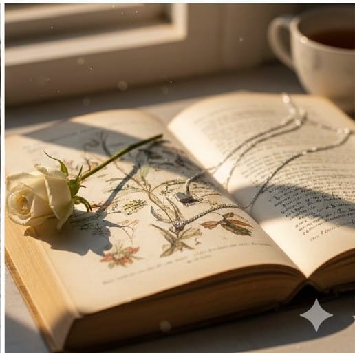 Sterling Silver Multi-Layer Heart Necklace - Personalized "J" Edition