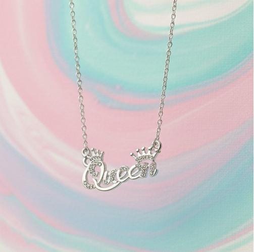 92.5 Sterling Silver Queen Crown Necklace - 5g Lightweight Premium Jewelry for Her