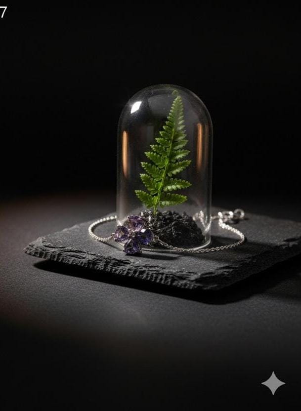 92.5 Sterling Silver Four-Leaf Clover Amethyst & Pink Crystal Bracelet